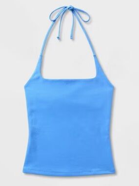 Butterbliss Joy Halter Top - Wild Fable Blue Sz M